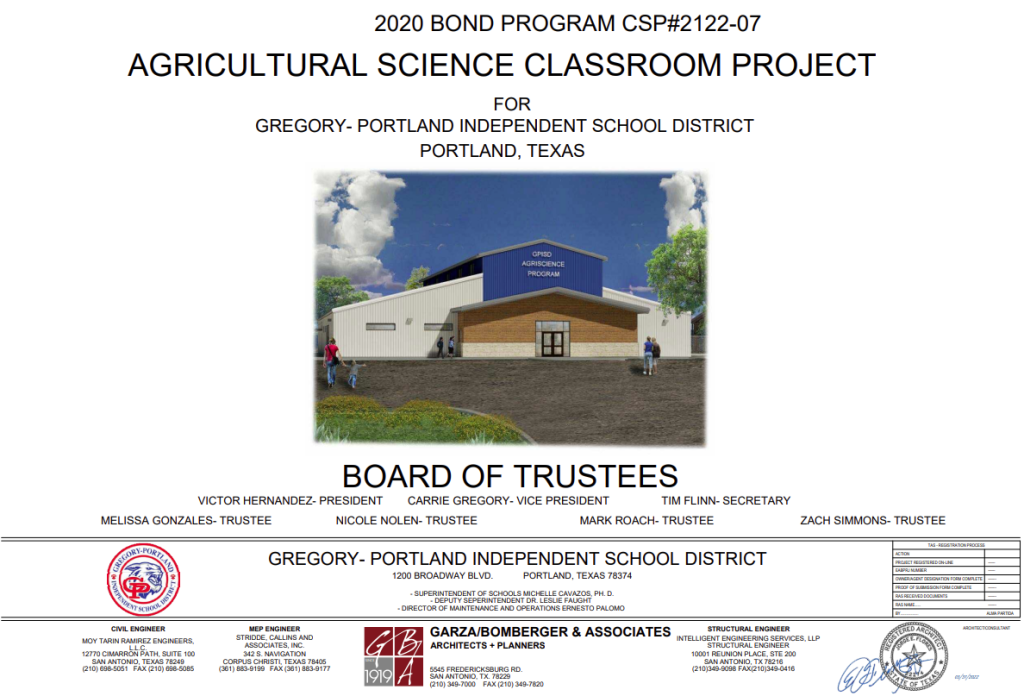 New Construction Agricultural Science Classrooms Gregory Portland Isd